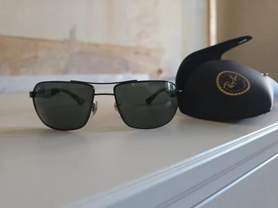 Ray Ban Shiny Black UV Protection G-15 Sunglasses RB3492 002 - Image 1 of 4