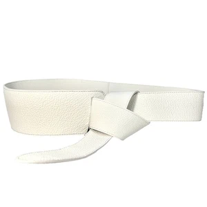 VERONICA BEARD x GAVAZZENI Femmes Londra Ceinture en cuir blanc (MSRP $180)