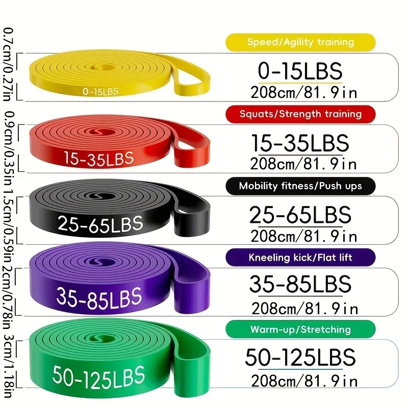 5PCS Resistance Bands Set Pull Up Assist Exercise Straps Gym Fitness Workout
Opens in a new window o