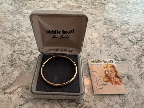 Vintage Kiddie Kraft 14K Yellow Gold Filled Baby Bracelet