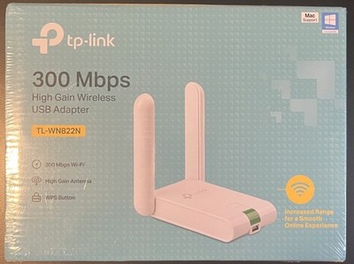Brand New TP-Link TL-WN822N High Gain Wireless USB Adapter WiFi Extender NIB