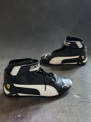 PUMA R-Cat Mid x Scuderia Ferrari Kart Shoe Black White 2020 Men's Size 8.5