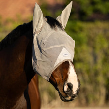 Horse Fly Mask with Ears - Built-In Visor - Breathable, Lightweight Mask - 95 U