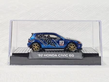 😎👍 CUSTOM Display Hot Wheels '92 Honda Civic EG Wheel Swap No Good Racing