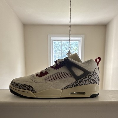 Jordan Spizike Low Men's Sail/Anthracite Varsity Red Shoes