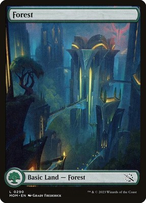 Forest (290) Full Art March of the Machine MOM MTG Magic