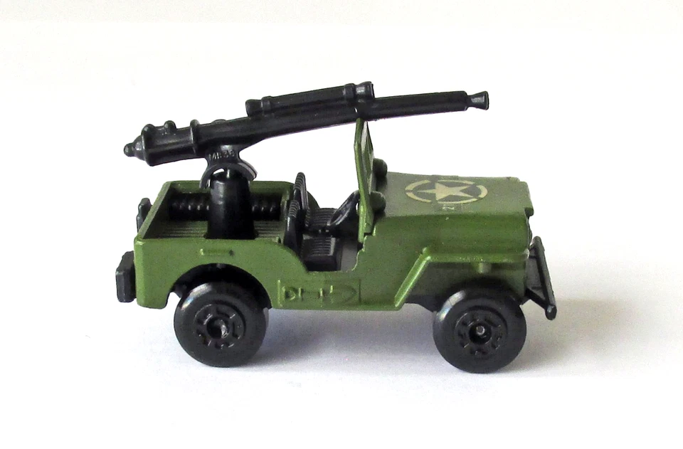 Vintage Lesney Matchbox Superfast #38 Army Jeep NEAR MINT 1976 - Image 4 of 4