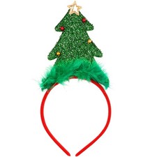 MiniRed Christmas Headbands Tree Headband, One Size, Green red