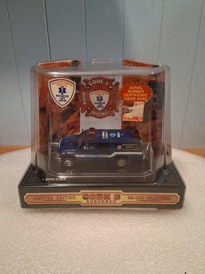 Code 3 Hazleton General Hospital Paramedic #4- GMC  Suburban Diecast Car