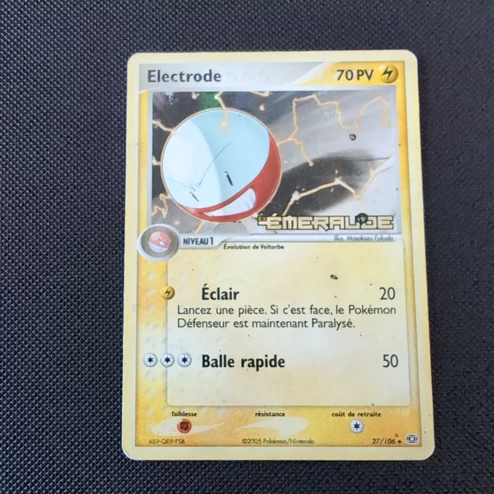 Carte Pokémon Electrode Holo Ex Emeraude 27/106 2005 - Photo 1/2