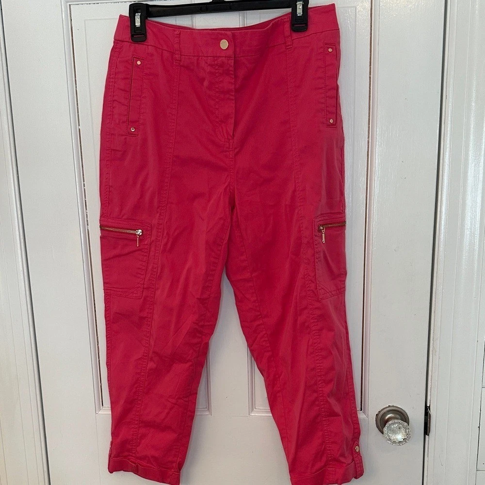 Chico's Hot Pink Capris size 8 EUC