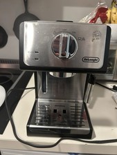 Stilosa Manual Espresso Machine, Latte  Cappuccino Maker, Black and Stainless