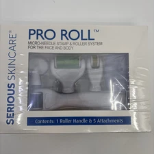 Serious Skincare Pro Roll Micro-Needle Stamp & Roller System for Face & Body