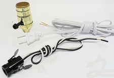 Lamp parts: Nite-lite lamp kit w/ 8' white cord, TR-209, TR-44