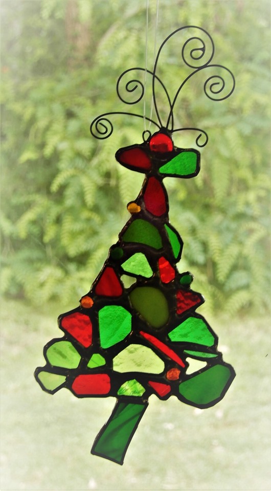 BIRD OF PARADISE Disk Australian Made Stained Glass WINDOW or GARDEN