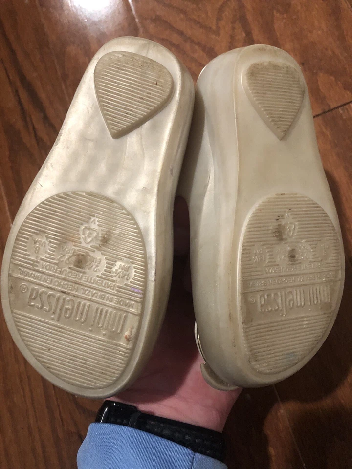 Mini Melissa Disney La Bella y la Bestia Chip Mrs. Potts Pearl Mary Janes Talla 8 Foto 2 de 3