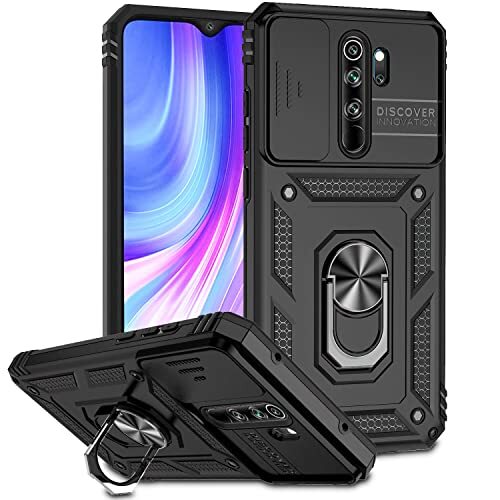 ATISIJIE Cover per Xiaomi Redmi Note 8 Pro Custodia, Anti Graffio Hard PC (R2A)