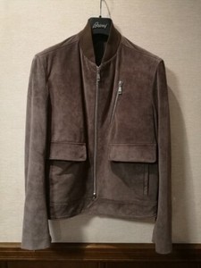 brioni leather jacket