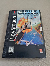 Agile Warrior F-111X (Sony PlayStation 1, 1996) CIB Tested PS1 Long Box
