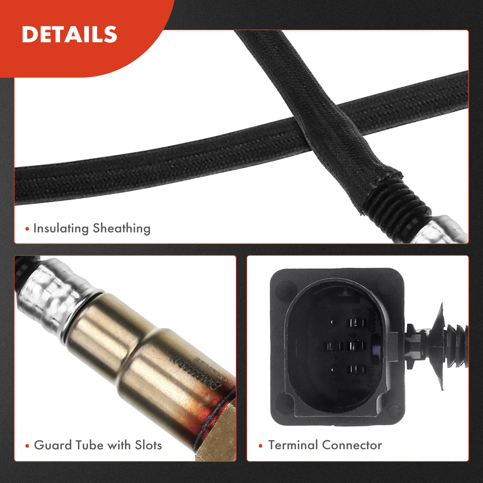 4x Upstream & Downstream O2 Oxygen Sensors for Audi R8 2008-2012 2014-2015 4.2L