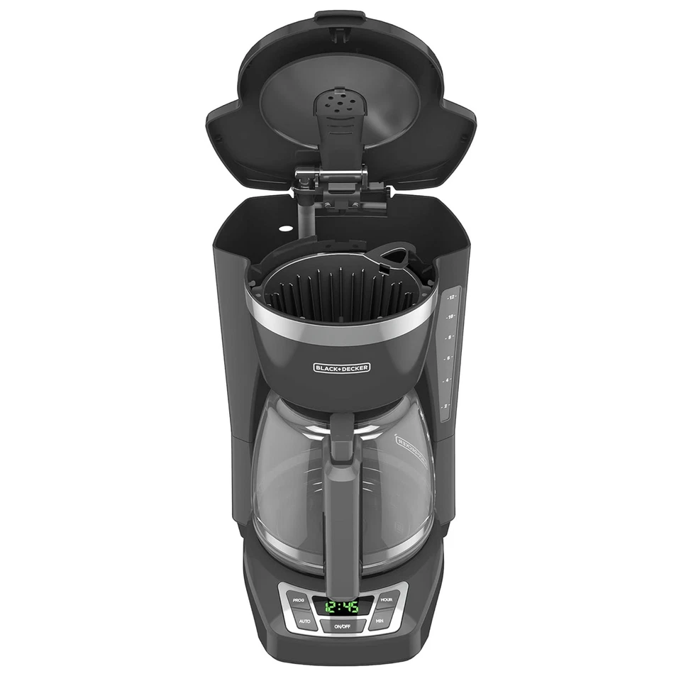 Black & Decker 12 Cup Programmable Coffee Maker w Digital Controls - REFURBISHED - Image 3 of 4