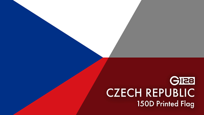 Czech Republic Czech Flag 3x5 Ft Printed 150D - Indoor/Outdoor