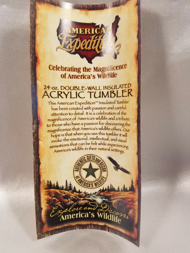 Bajo American Expedition boca grande 24 oz. vaso acrílico aislado doble pared  Foto 4 de 4