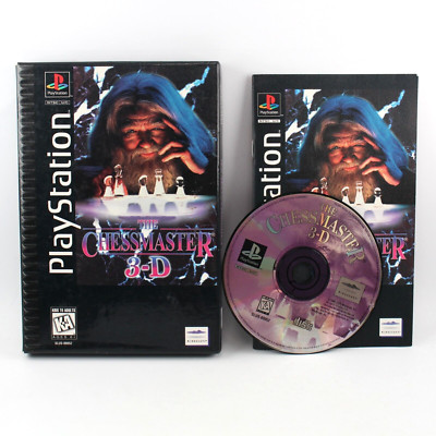 The Chessmaster 3-D, (Sony PlayStation 1, PS1) Long Box Complete CIB with Manual