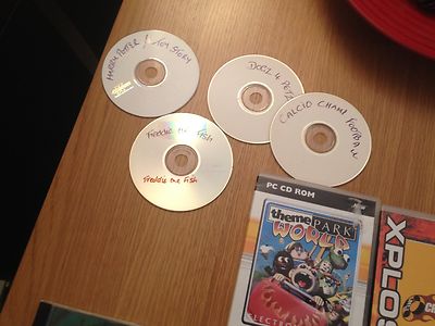 pc-cd rom games bundle-17 boxed games and 4 spare disc games