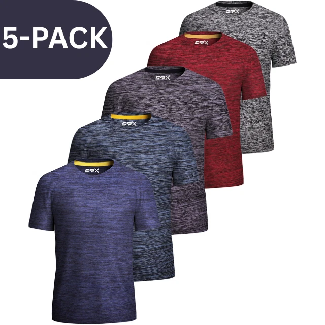 [5 Pack] Mens Active Athletic T Shirts Gym Running Workout Dry-Fit Crew Neck Top
Opens in a new wind