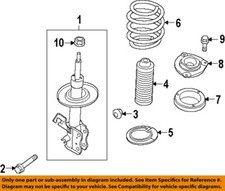 NISSAN OEM 07-25 Armada Front Suspension Struts Components-Top Nut 54588JP00D