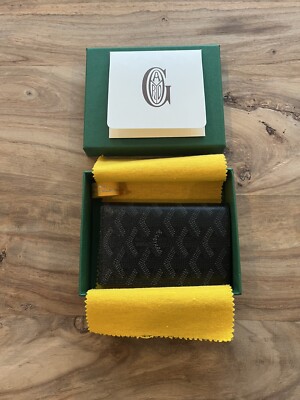 New Grail Goyard-Saint Pierre card wallet Jet Black