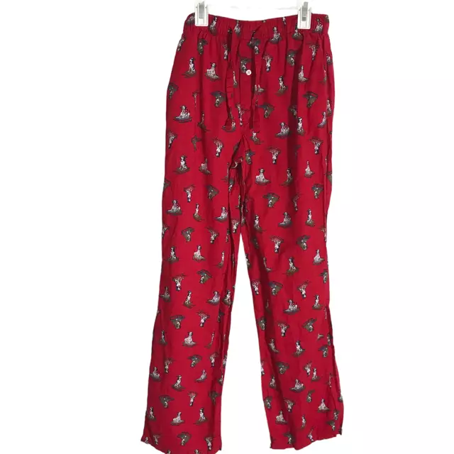 Old Navy Lounge Pajama Pants Skiing Sled Dogs Pug Hound Bull Print Men's  Small