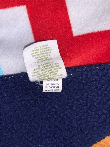 HTF Circo Target Blue Gray Green Red Yellow Orange Chevron Baby Blanket/Lovey - Picture 4 of 6