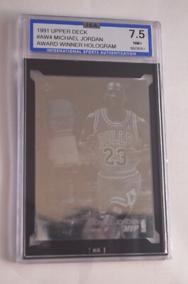 マイケルジョーダン　ホログラム　4枚組額装品 1991-92 Upper Deck - Award Winners Michael Jordan #AW4 for sale
