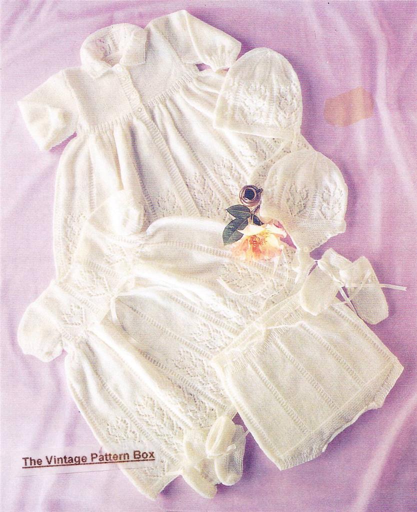 HEIRLOOM BABY SET to 12 months 3ply- COPY baby knitting