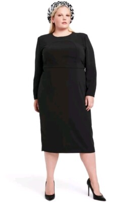Ladies Dresses Plus Size Clothes Target Sergio Hudson Target Women's Plus  Size Strong Shoulder Midi Dress