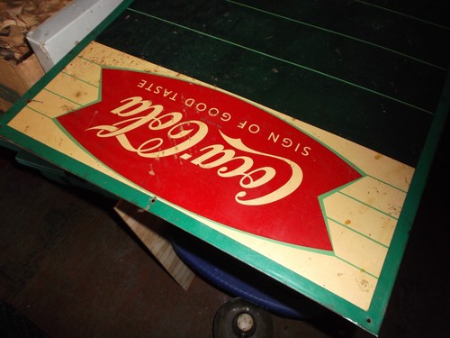 Vintage Advertising Coca Cola Menu Sign Board tin 1960s - 第 8/8 張圖片