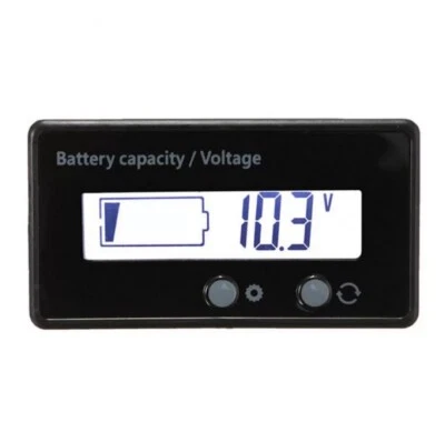 Lithium Voltmeter Lcd Indicator 12-48V Monitor Battery Voltage Lead-acid Display