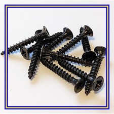 109054 X 10 IKEA Self Tapping Screw with Cross Head, Black