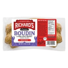 Richard's Premium Boudin Sausage 16 Oz (4 Pack)