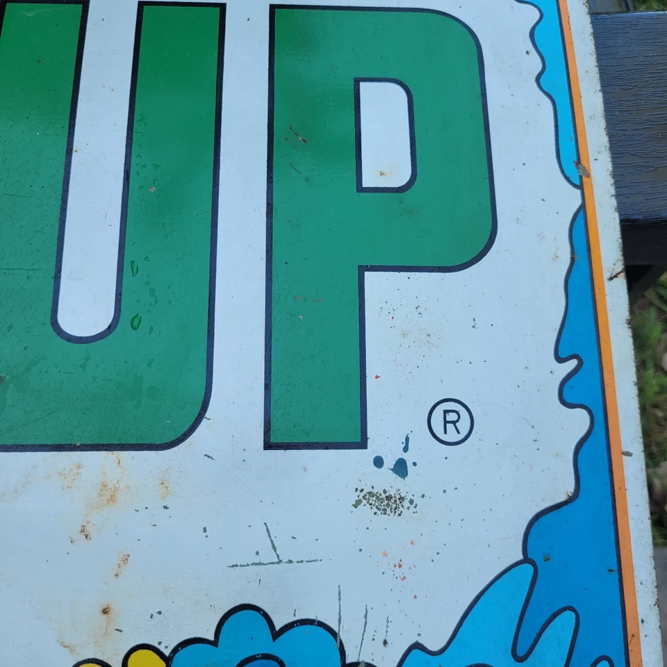 ORIGINAL lithography sign | 7UP psychedelic flowers - Image 3 of 4