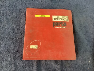 Terex L600D Loader Dozer Parts Catalog