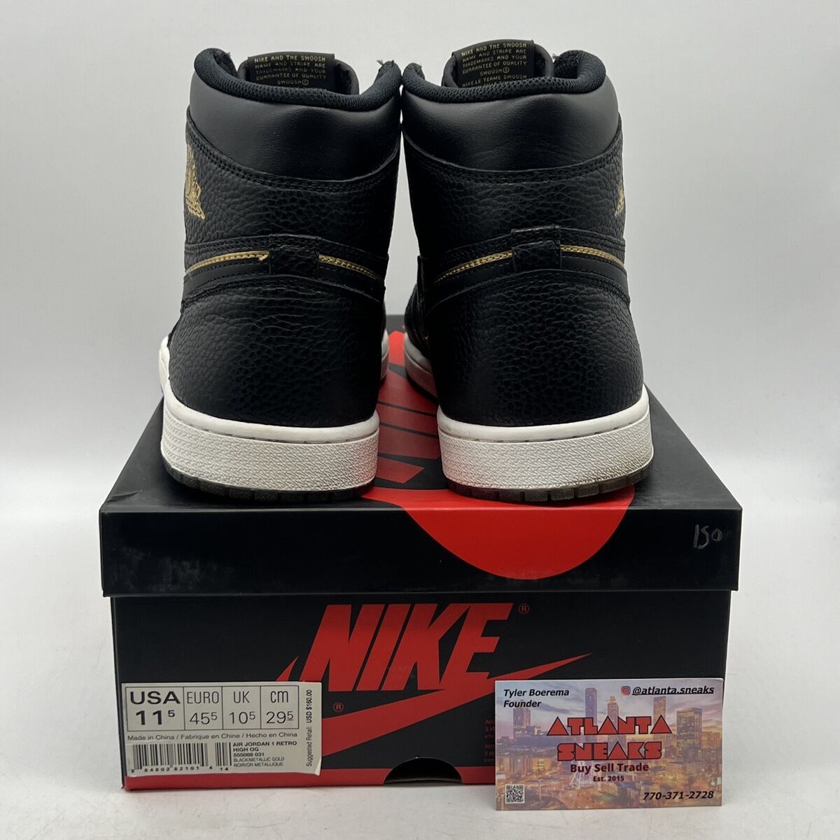 Size 11.5 - Air Jordan 1 Retro OG High City of Flight Black Size 11.5 - Air Jordan 1 Retro OG High City of Flight Black