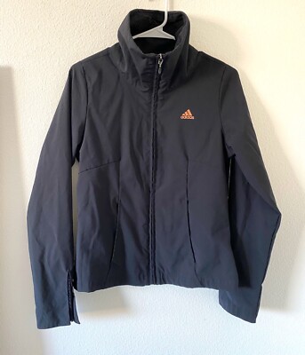 Adidas Black Logo Zip Up Track Jacket Size Small