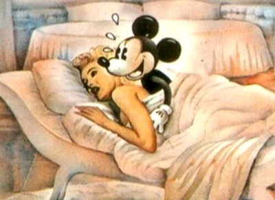 MICKEY DOES MARILYN! SICKEST (& SLICKEST) ART POSTER U EVER SAW! DISNEY DYSTOPIA