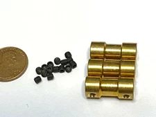 3 Pieces 2mm x 4mm 2x4 Motor Coupling Coupler Drive Shaft Connector boat rc A3