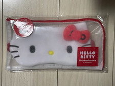 Hello Kitty 50th Anniversary Soft Sleep Mask SANRIO with mesh pouch from Japan