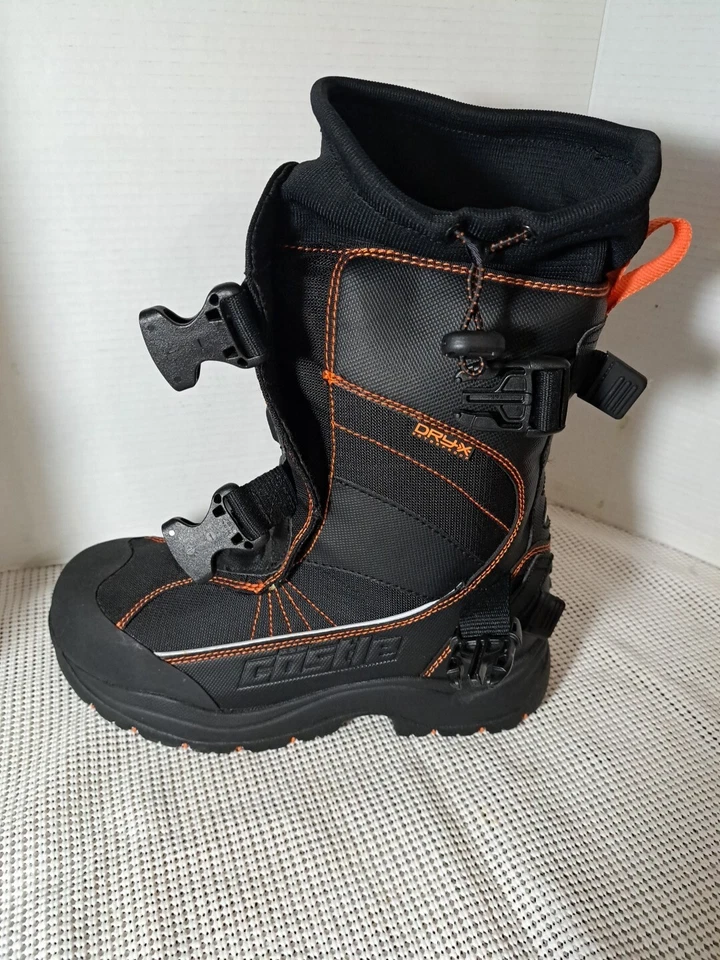 Bota de moto de nieve Castle Dry X Barrier pie izquierdo único para hombre naranja repuesto 9 Foto 3 de 4