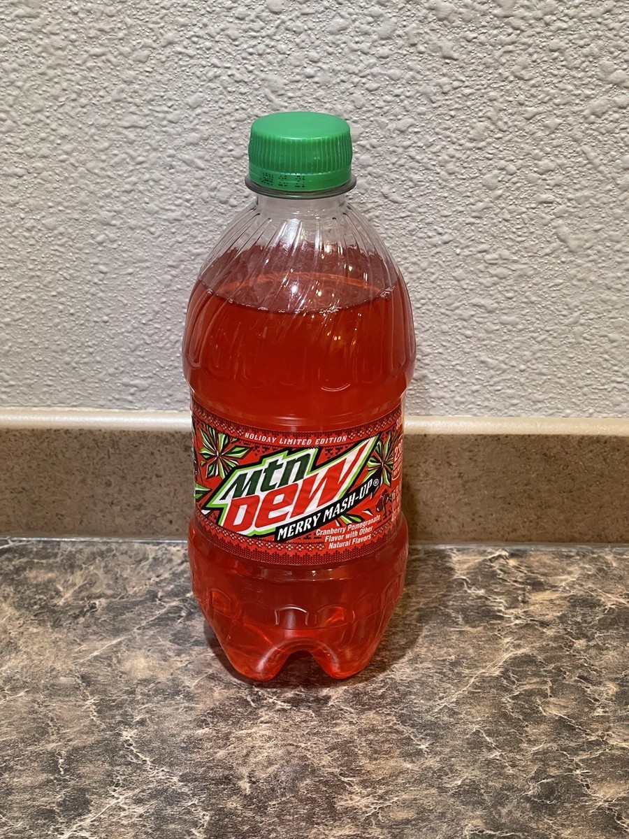 RARE! Mountain Dew Merry Mash Up 16 oz Bottle Full Unopened (2020 